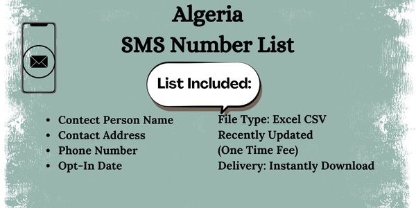 Algeria SMS Number List