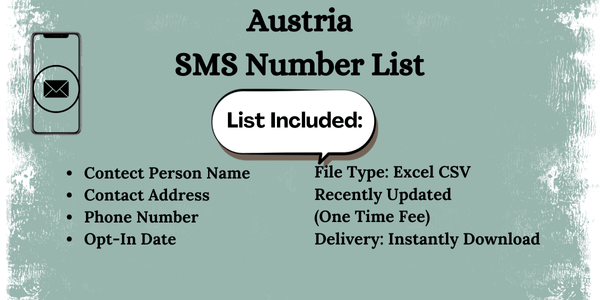 Austria SMS Number List