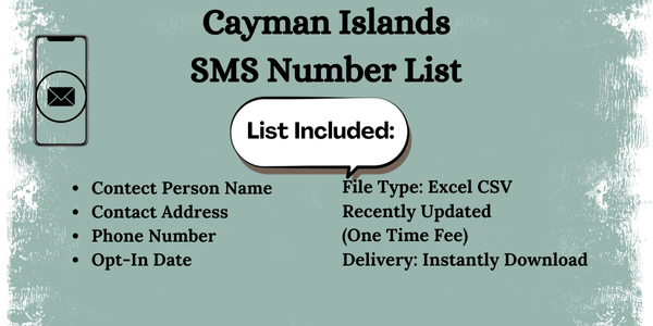 Cayman Islands SMS Number List