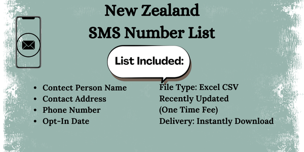 New Zealand SMS Number List