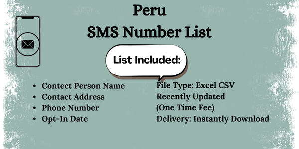 Peru SMS Number List