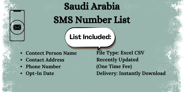 Saudi Arabia SMS Number List