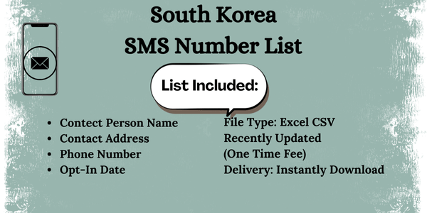 South Korea SMS Number List